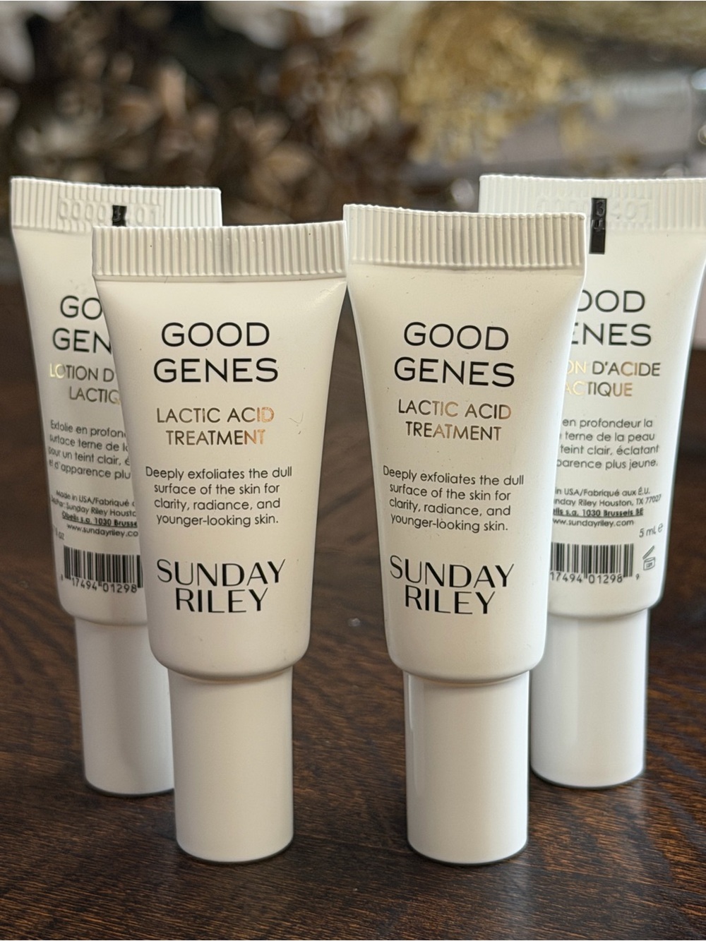 Sunday Riley Good Genes Lactic Acid Treatment - 4x 5ml each- not used